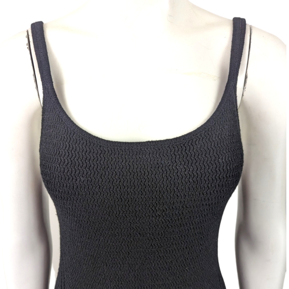 Rag & Bone Lena Mini Dress NEW Bodycon Crochet Dress Womens Medium Black - Picture 3 of 14
